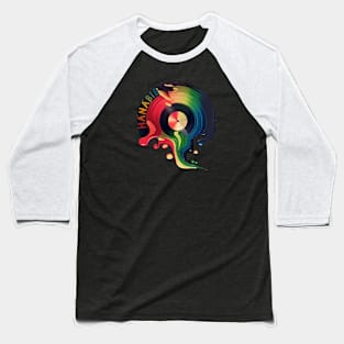 Hanabie Colorful Vinyl Baseball T-Shirt